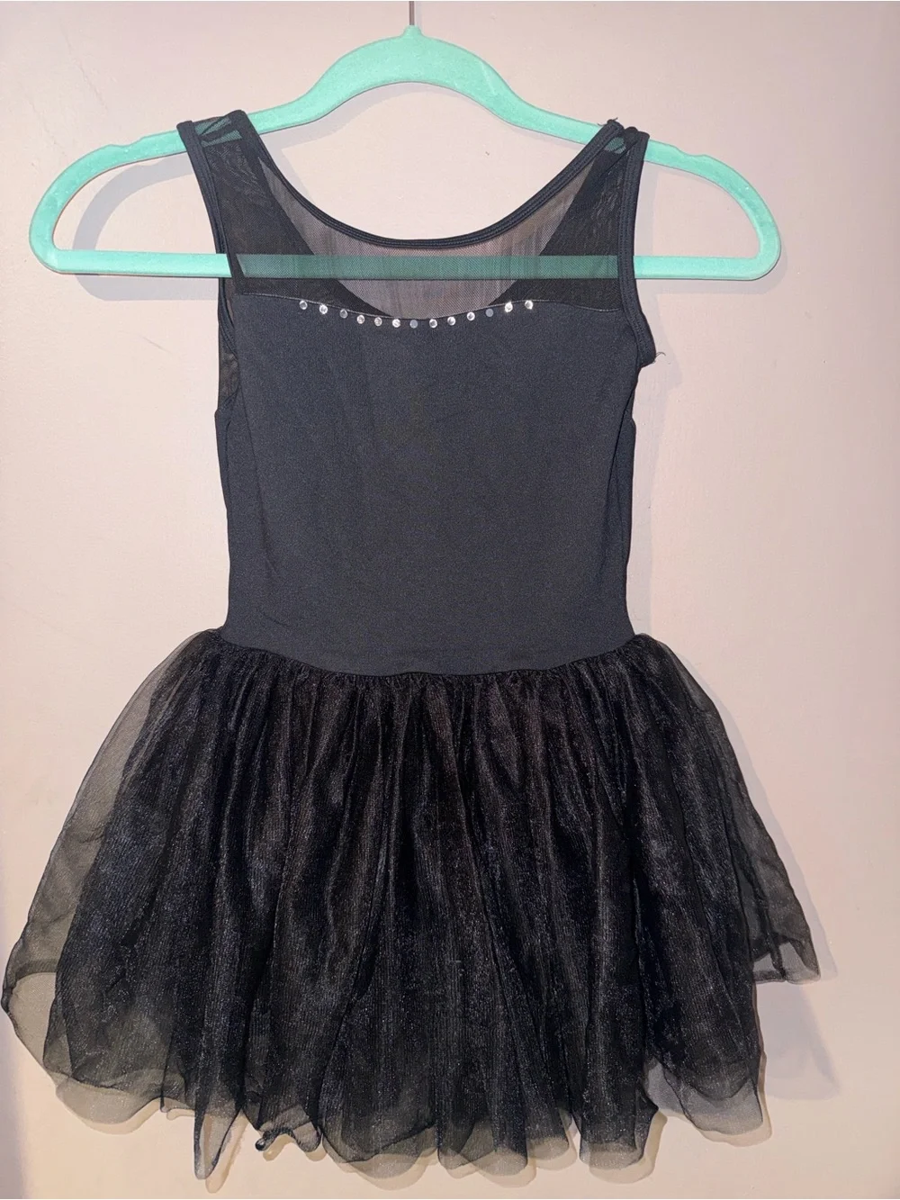 Black Tulle Girls Dance Ballet Costume Dress